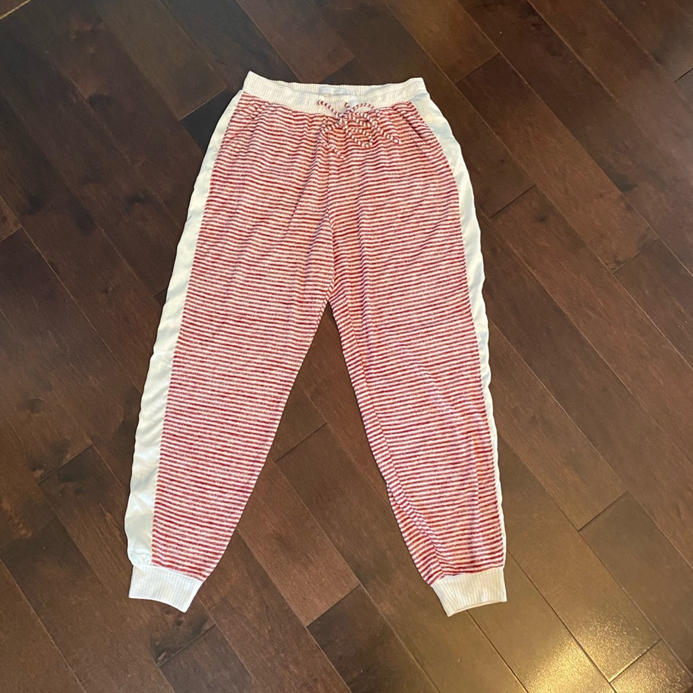 Red and white striped Abercrombie & Fitch pajama pants - size medium